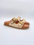 Caryatis greek sandals camel beige